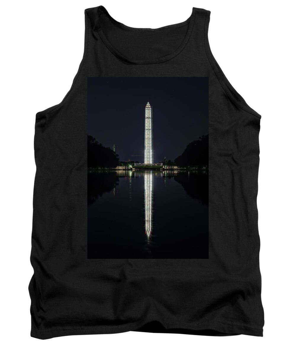 Metro Tank Top featuring the photograph Night Scaffolding by Metro DC Photography