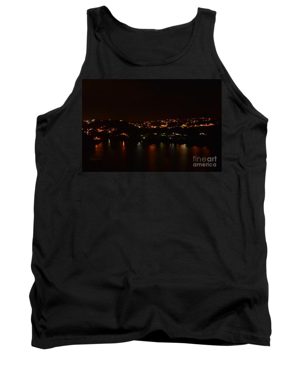 Grenada Tank Top featuring the painting Nightscape by Laura Forde