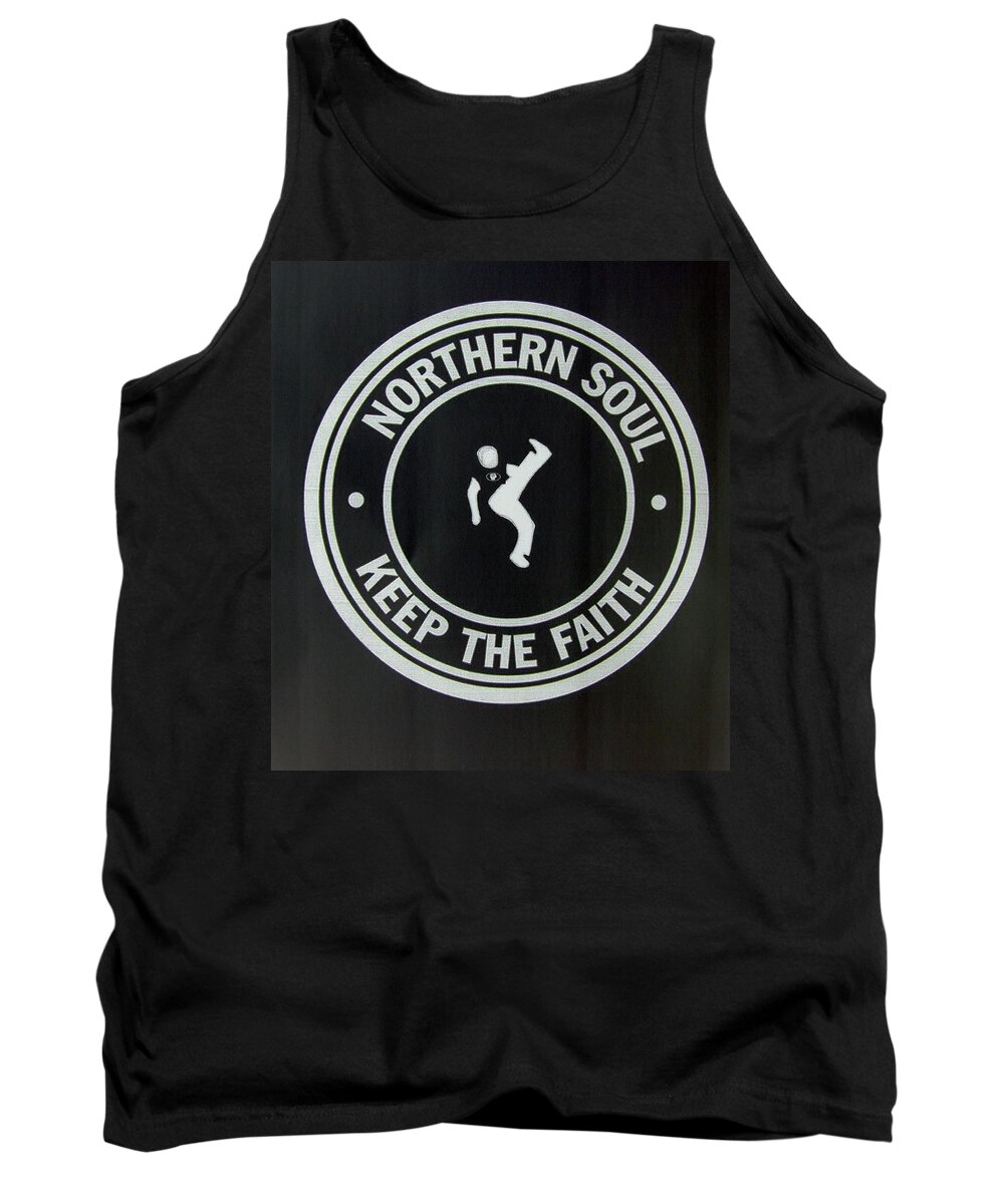 Northern Soul Dancer Dance Dancing Keep The Faith Ktf Tank Top featuring the photograph Northern Soul Dancer Inverted by Steve Kearns