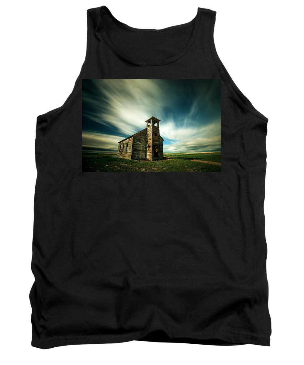 Old Tank Top featuring the photograph Old Cottonwood Church by Todd Klassy