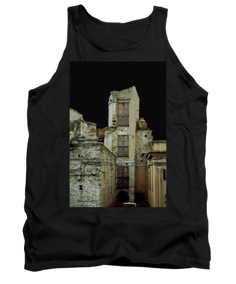 Old Palermo Tank Top featuring the digital art Old Palermo by John Vincent Palozzi