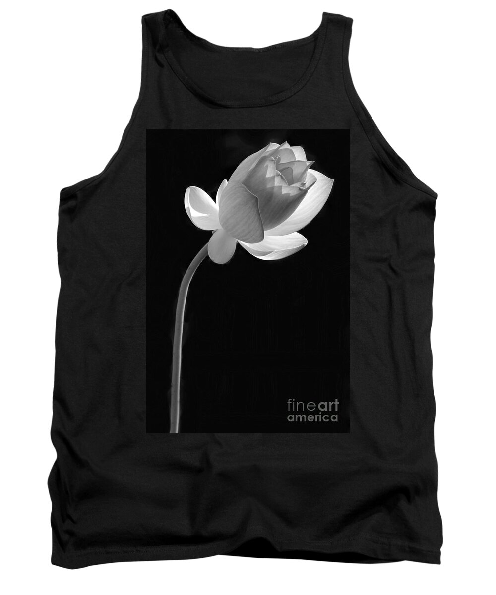  Tank Top featuring the photograph One Lotus Bud by Sabrina L Ryan