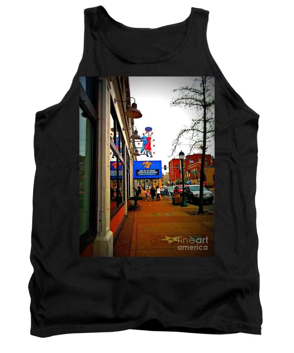 Blueberry Hill Tank Top featuring the photograph One of Ten Great Streets by Kelly Awad