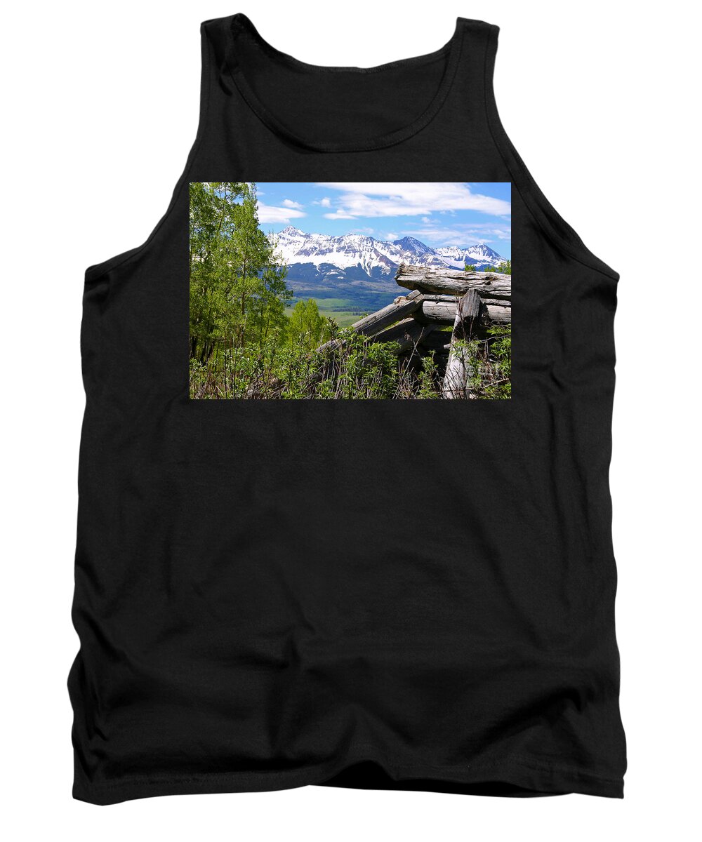 Colorado Tank Top featuring the photograph Only the structures crumble by Bob Hislop