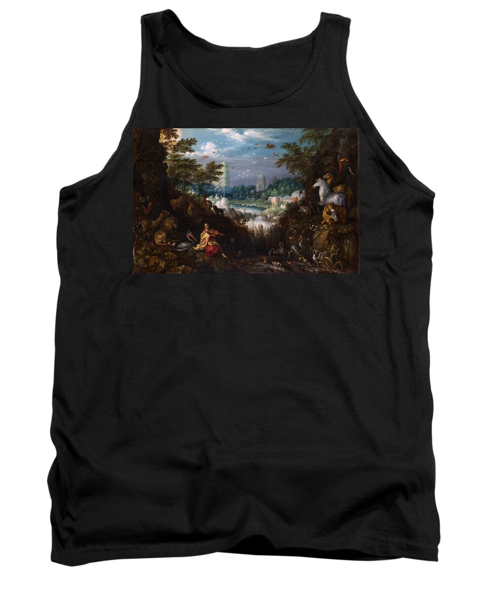 Roelant Savery Tank Top featuring the painting Orpheus by Roelant Savery