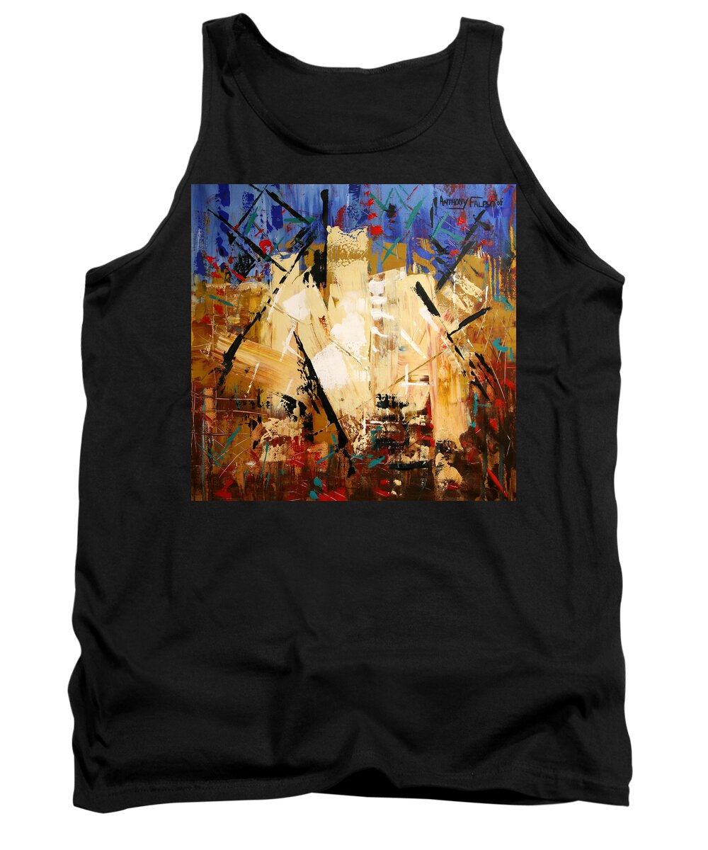 Out Of Darkness Framed Prints Tank Top featuring the painting Out Of Darkness by Anthony Falbo