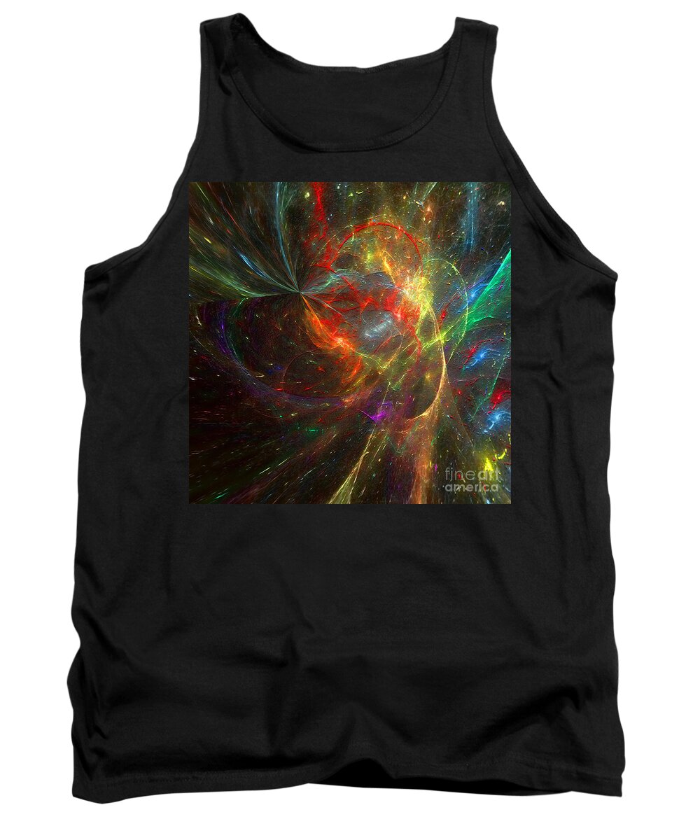Hotel Art Tank Top featuring the digital art Painting the Heavens by Margie Chapman