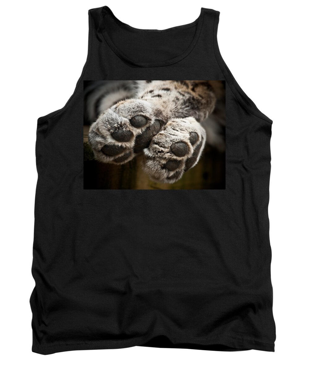 Marwell Tank Top featuring the photograph Pair of Paws by Chris Boulton