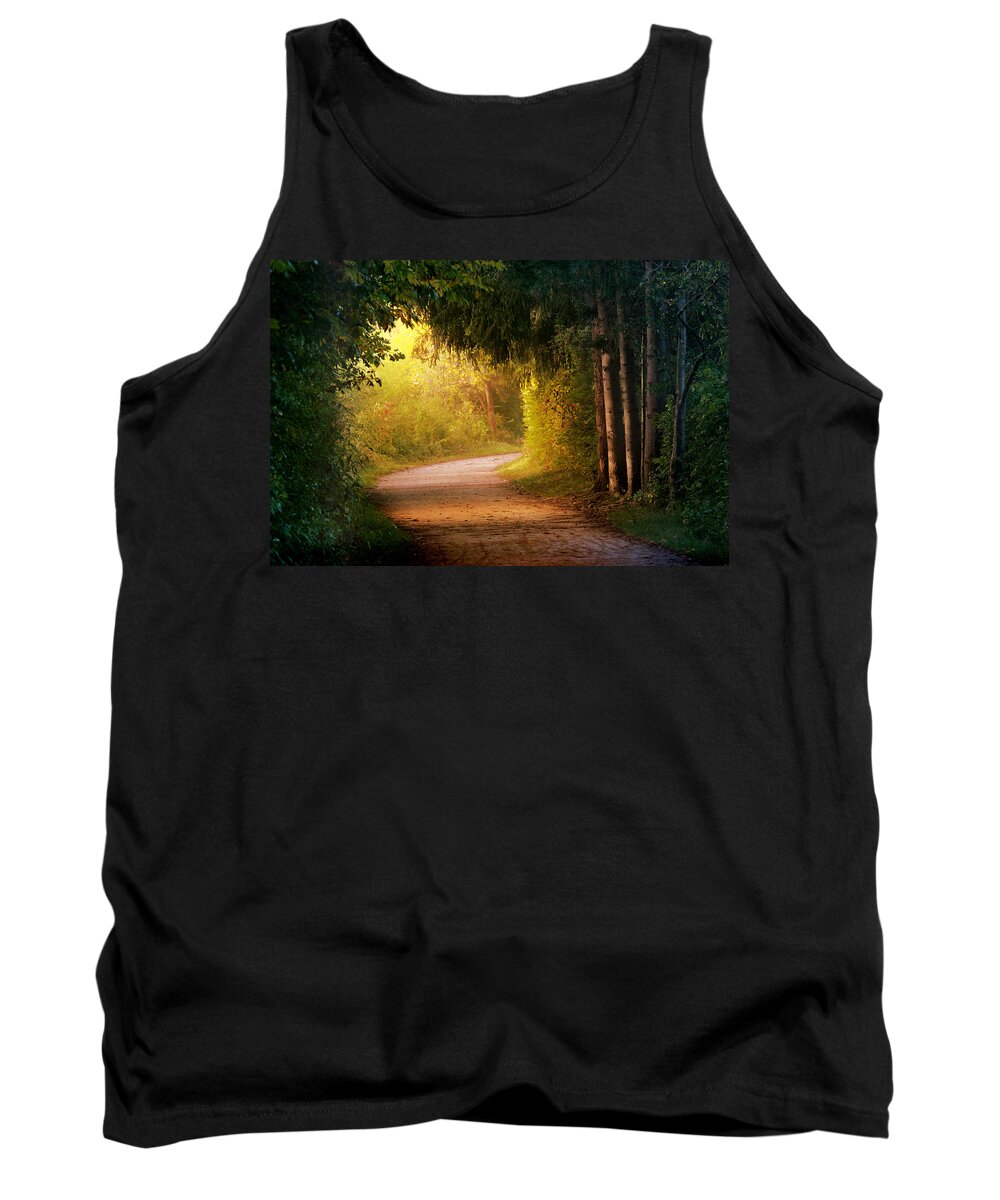 Trail Tank Top featuring the photograph Path to Enlightenment by Rob Blair