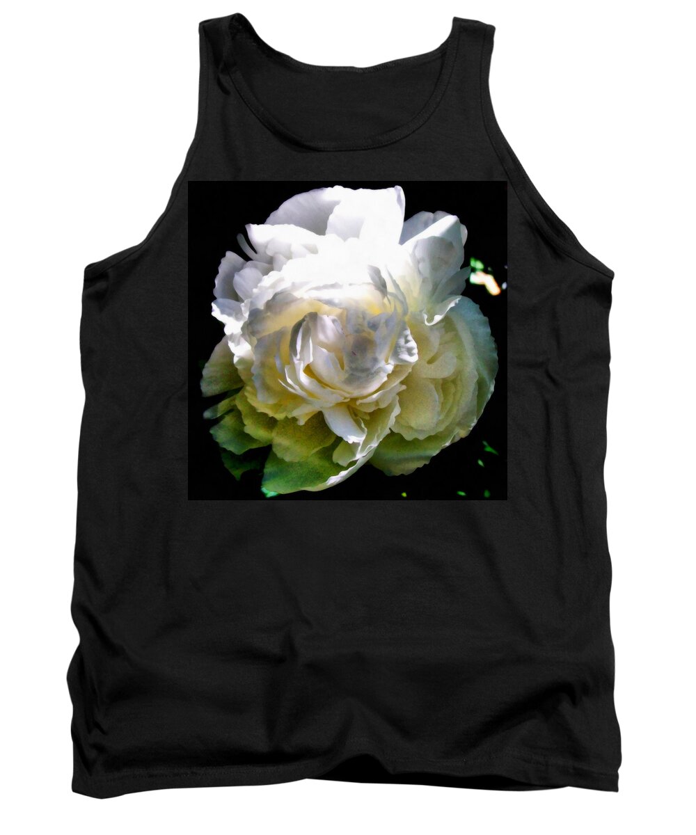 Single Tank Top featuring the photograph Peony in Morning Sun by Michelle Calkins