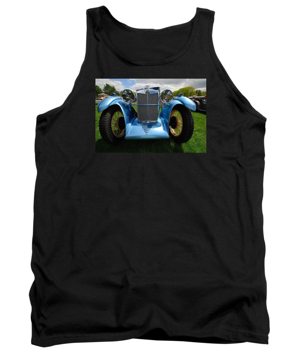 Automobiles Tank Top featuring the photograph Perspective M G Magna by John Schneider