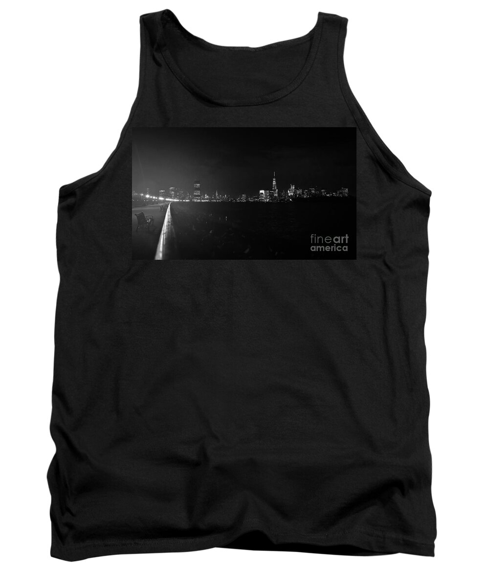 B&w Tank Top featuring the photograph Perspective on New York City by PatriZio M Busnel