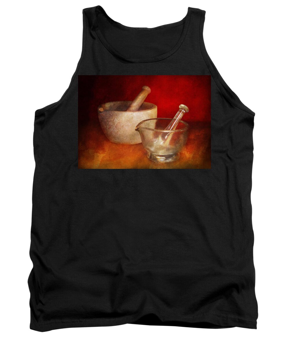 Pharmacist Tank Top featuring the photograph Pharmacist - Very important tools by Mike Savad
