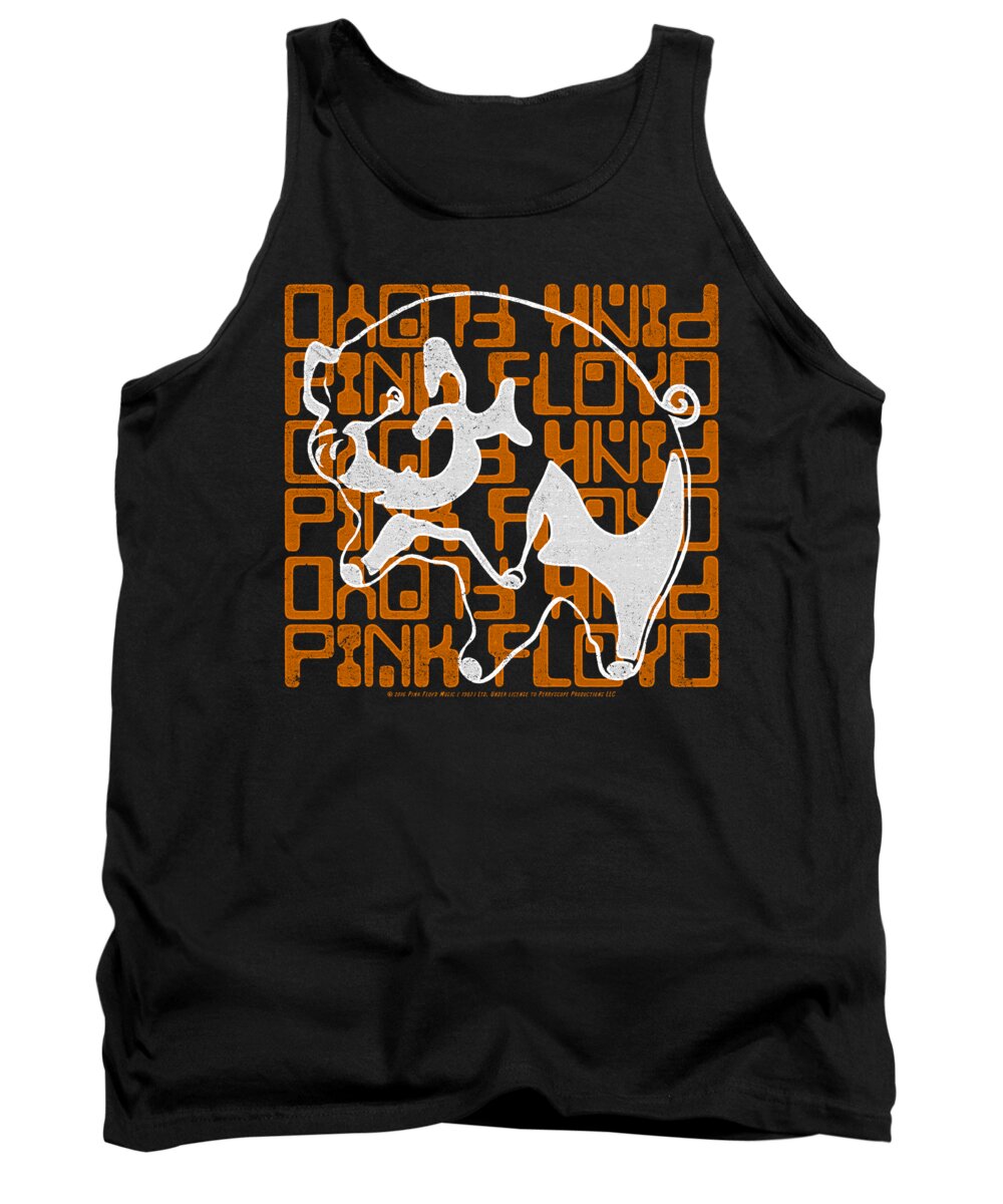  Tank Top featuring the digital art Pink Floyd - Pig by Brand A