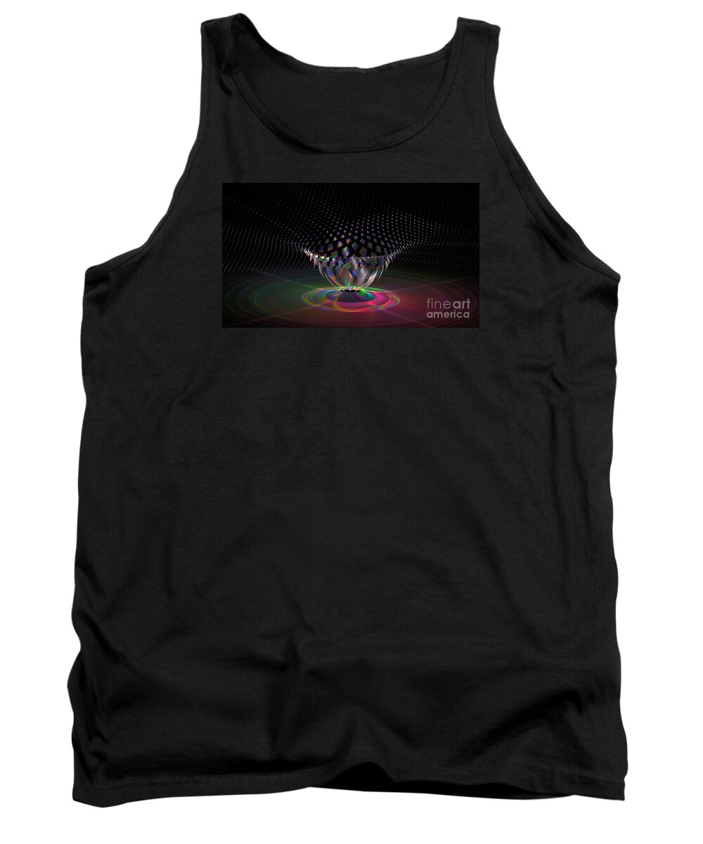 Peter R Nicholls Abstract Fine Artist Canada Tank Top featuring the digital art Point  v  One by Peter R Nicholls