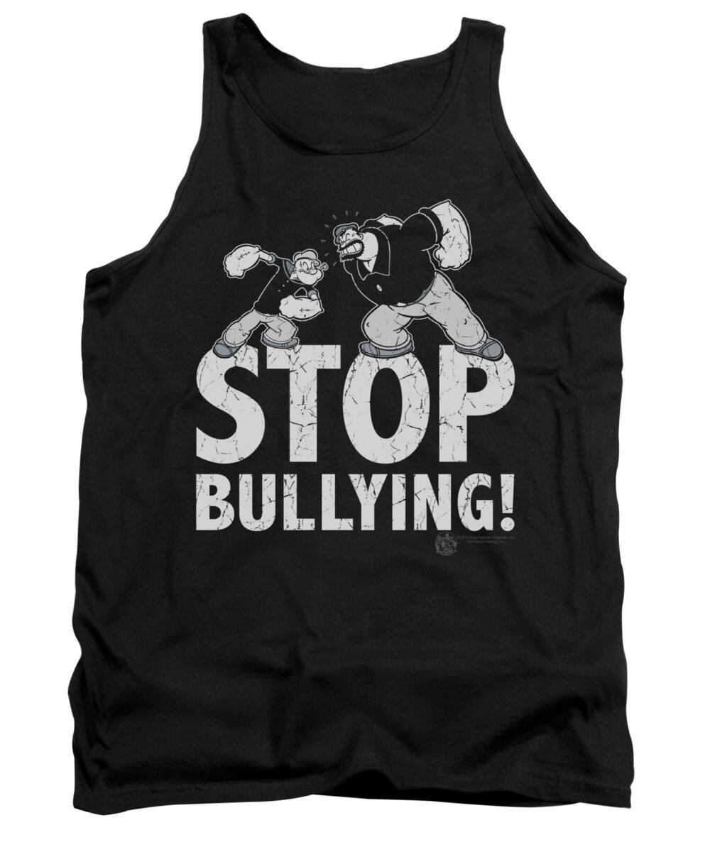  Tank Top featuring the digital art Popeye - Stop Bullying by Brand A