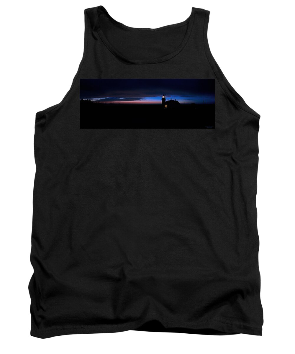West Quoddy Head State Park Tank Top featuring the photograph Pre Dawn Light Panorama at Quoddy by Marty Saccone