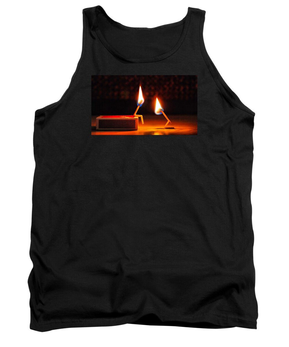 Match Tank Top featuring the photograph Proposal by Andrei SKY