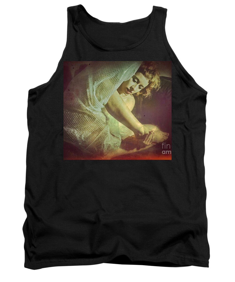Lady Tank Top featuring the photograph Protection - A Body Performance by Carlos Alkmin