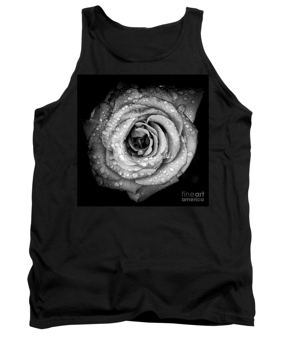 Black Tank Top featuring the photograph Purity by Peggy Hughes