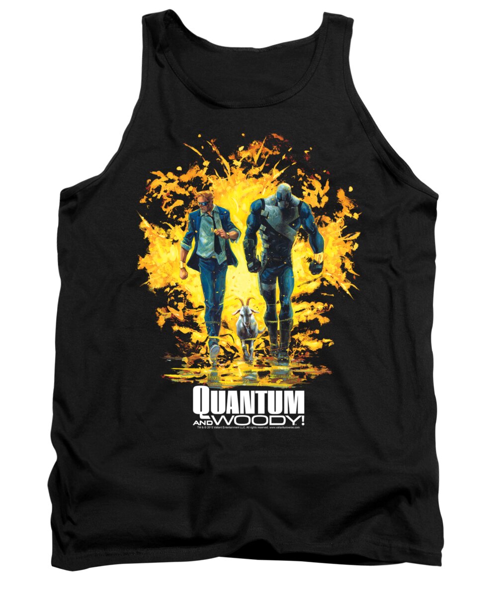  Tank Top featuring the digital art Quantum And Woody - Explosion by Brand A