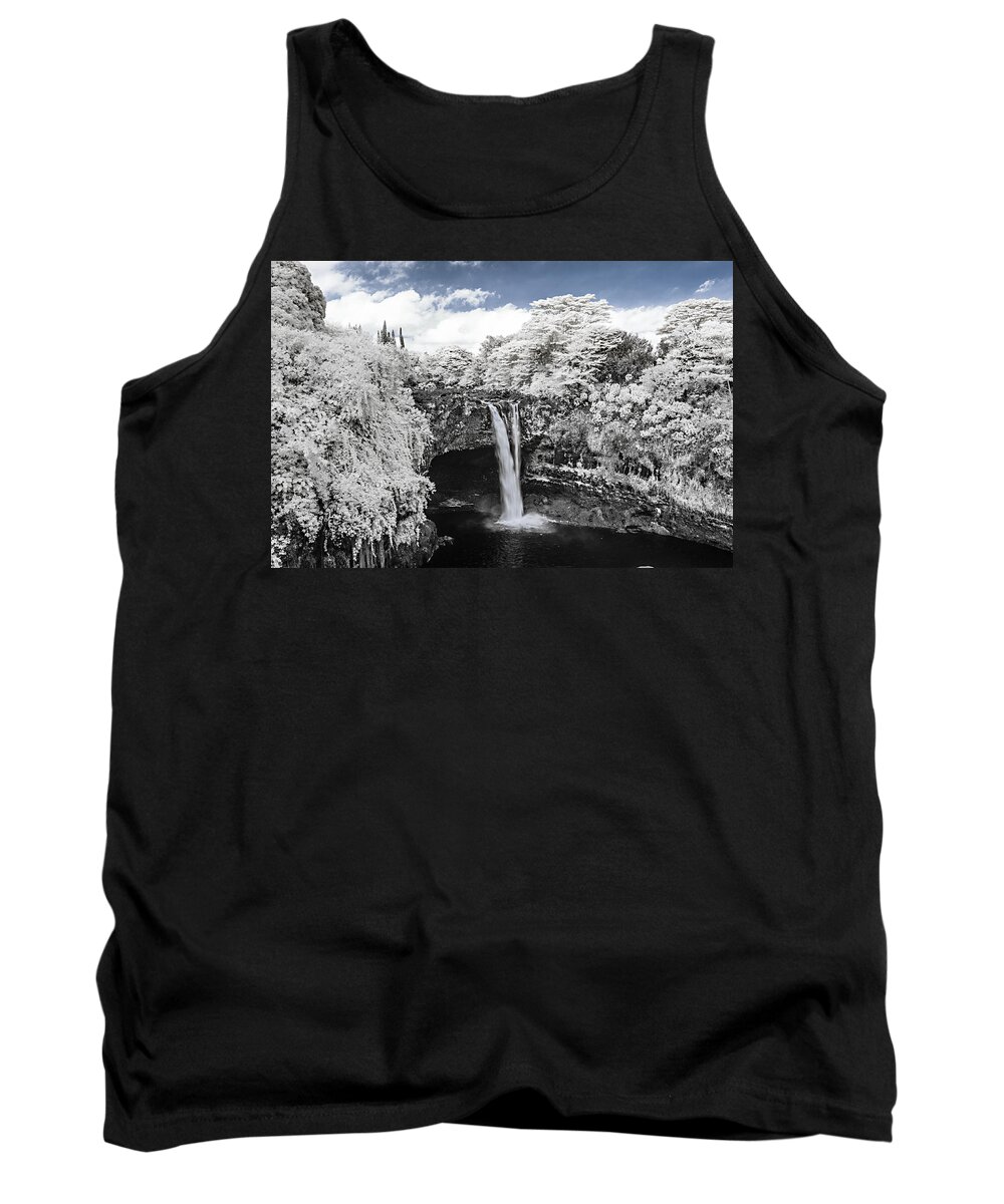720 Nm Tank Top featuring the photograph Rainbow Falls in Infrared 2 by Jason Chu