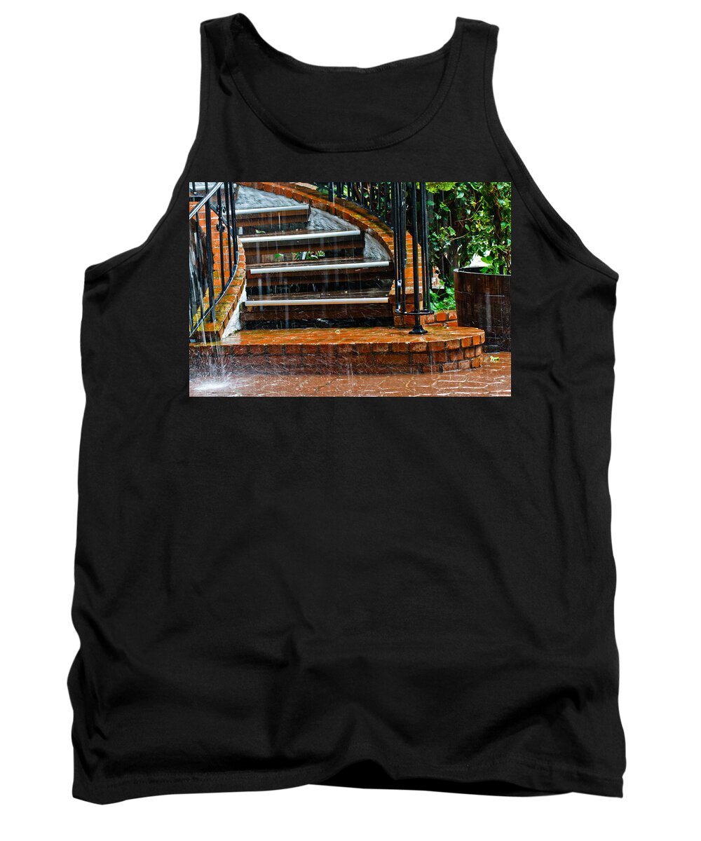 Stairs Tank Top featuring the photograph Rainy Day by Ben Graham