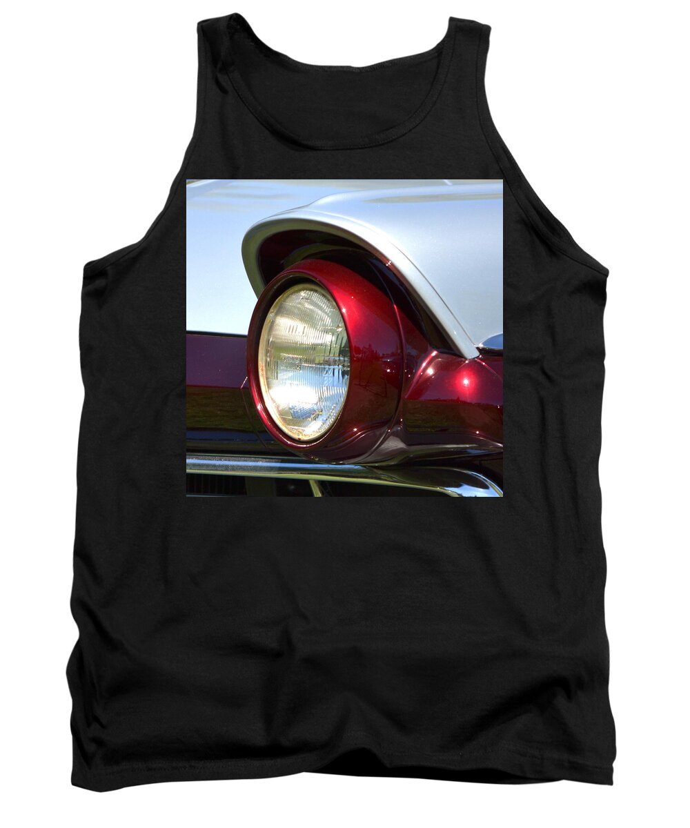 Ford Ranch Wagon Headlight Tank Top featuring the photograph Ranch Wagon Headlight by Dean Ferreira
