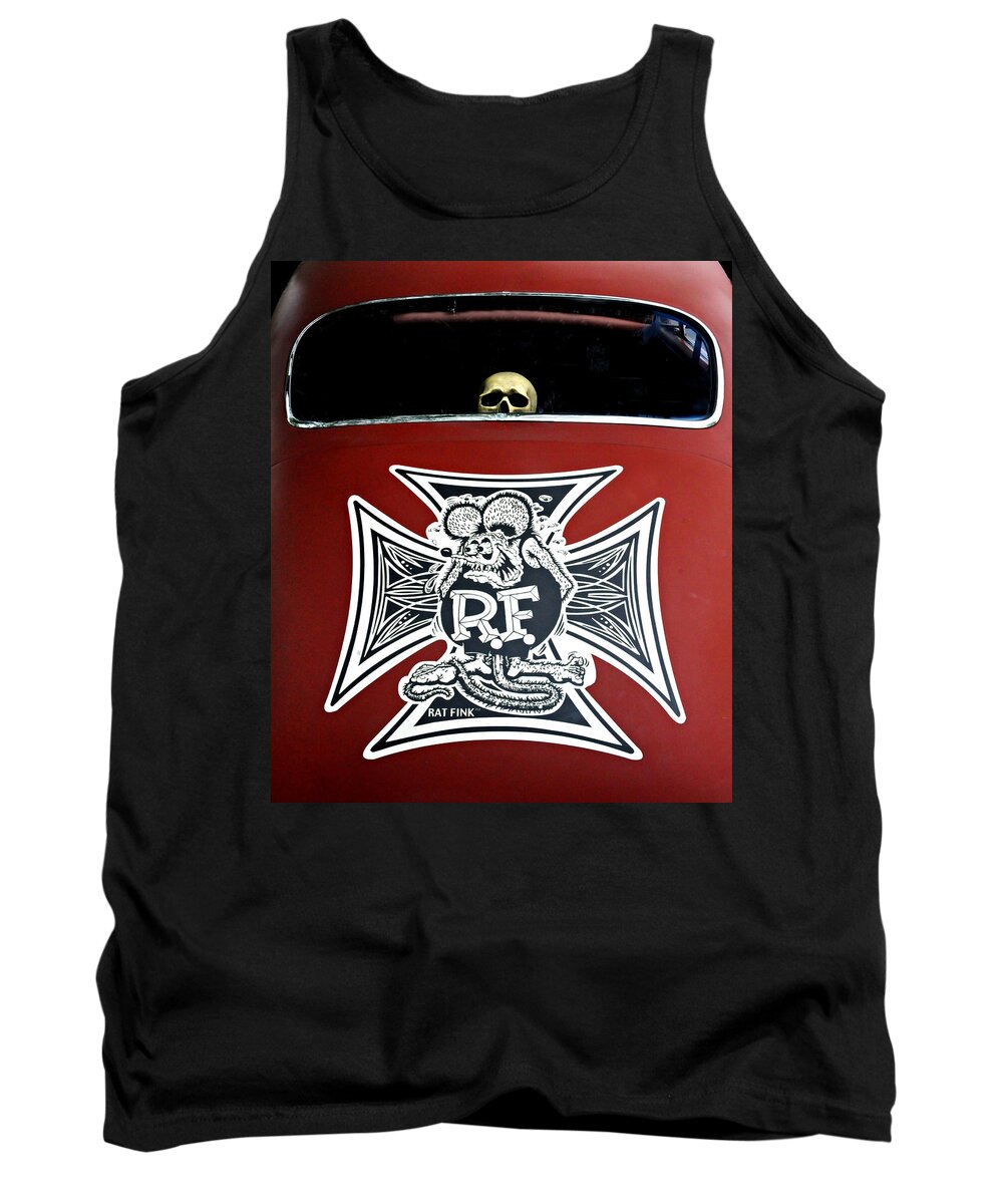 Rat Fink Tank Top featuring the photograph Rat Fink Big Daddy Roth by Dave Mills