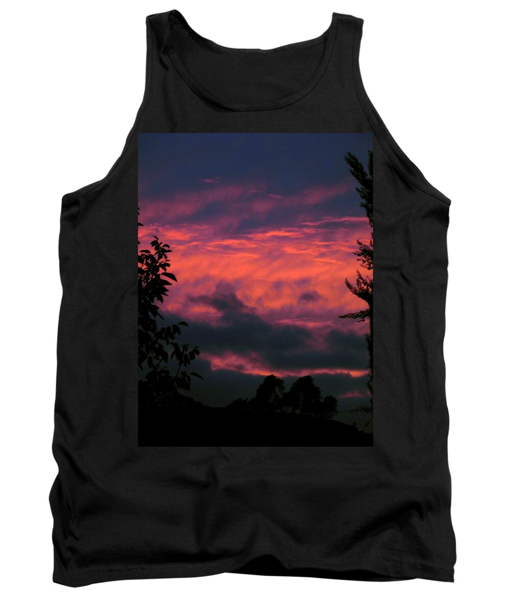 Red Tank Top featuring the photograph Red Phantom Sunrise by Mark Blauhoefer