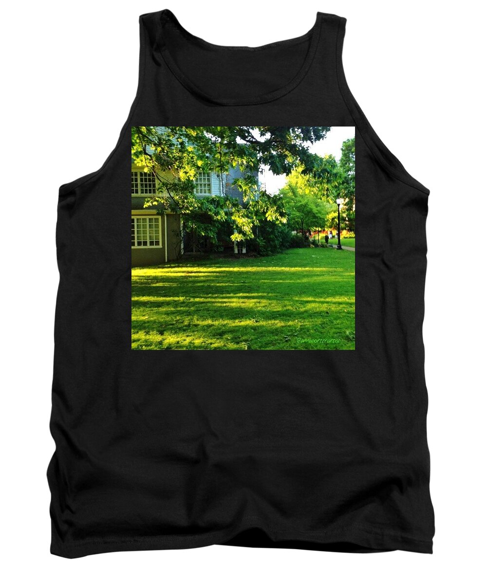 Reed College Tank Top featuring the photograph Reed College Campus Evening Light by Anna Porter