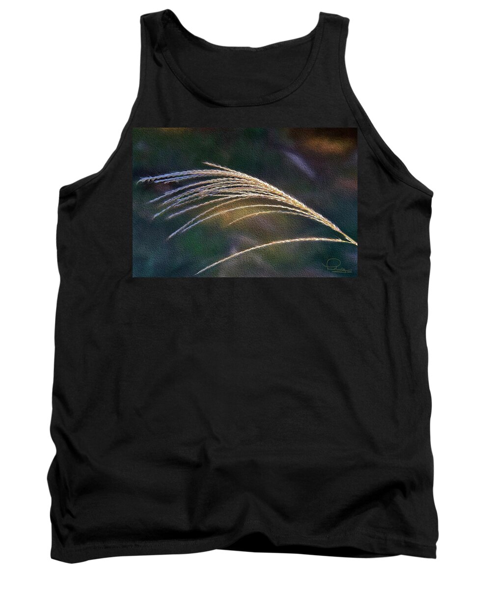 Grass Tank Top featuring the photograph Reed Grass by Ludwig Keck