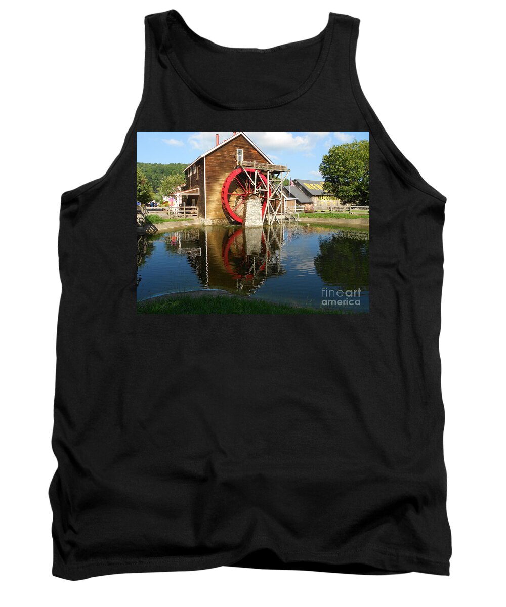 Mill Tank Top featuring the photograph Renfro Valley Mill by Mary Carol Story