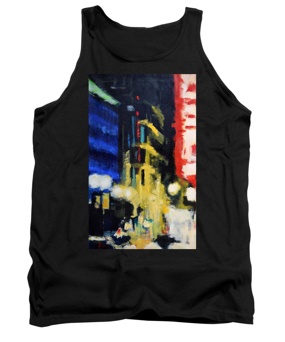 Urban Tank Top featuring the painting Revisionist History by Robert Reeves