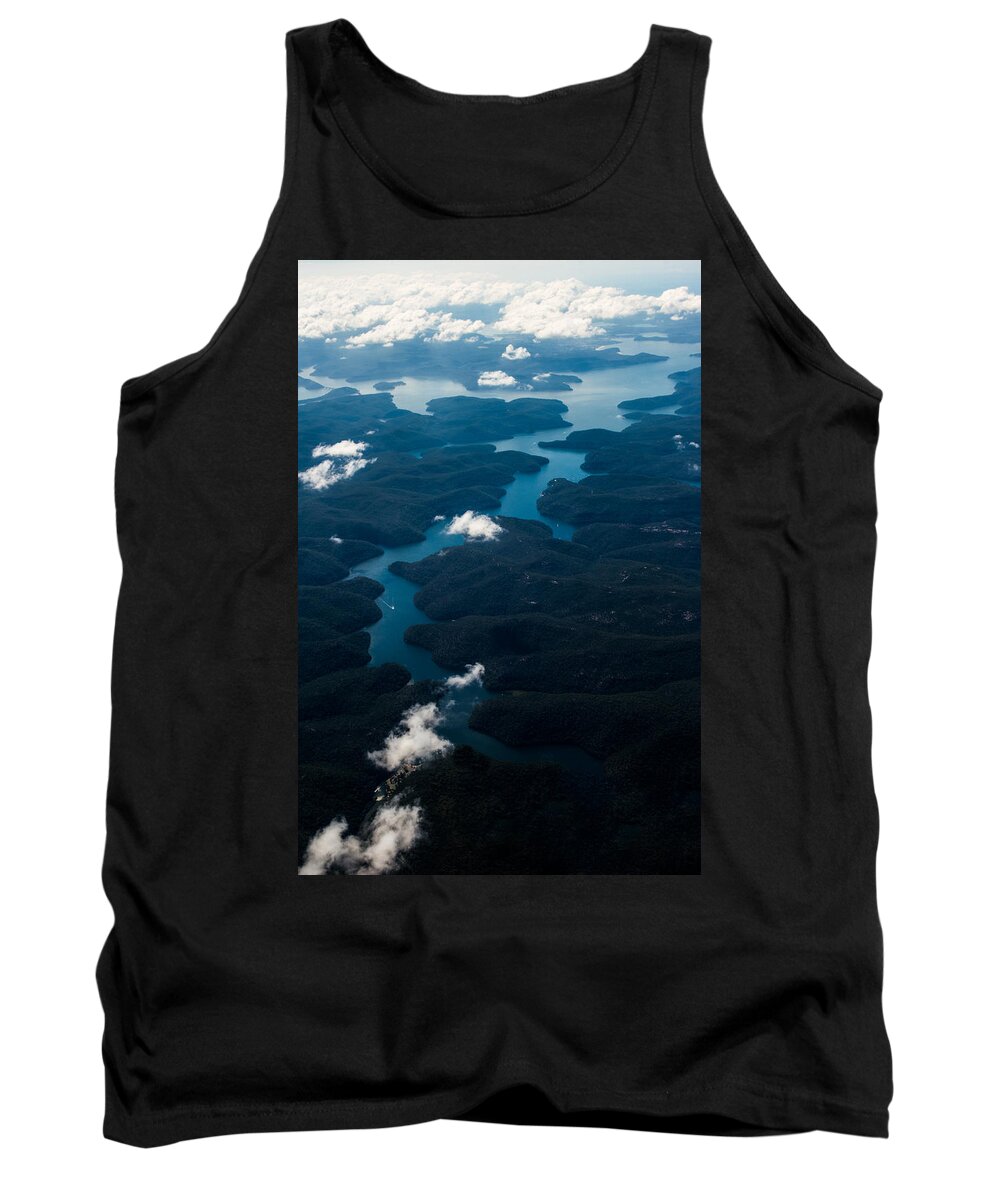 Sydney Tank Top featuring the photograph River From The Sky by Parker Cunningham
