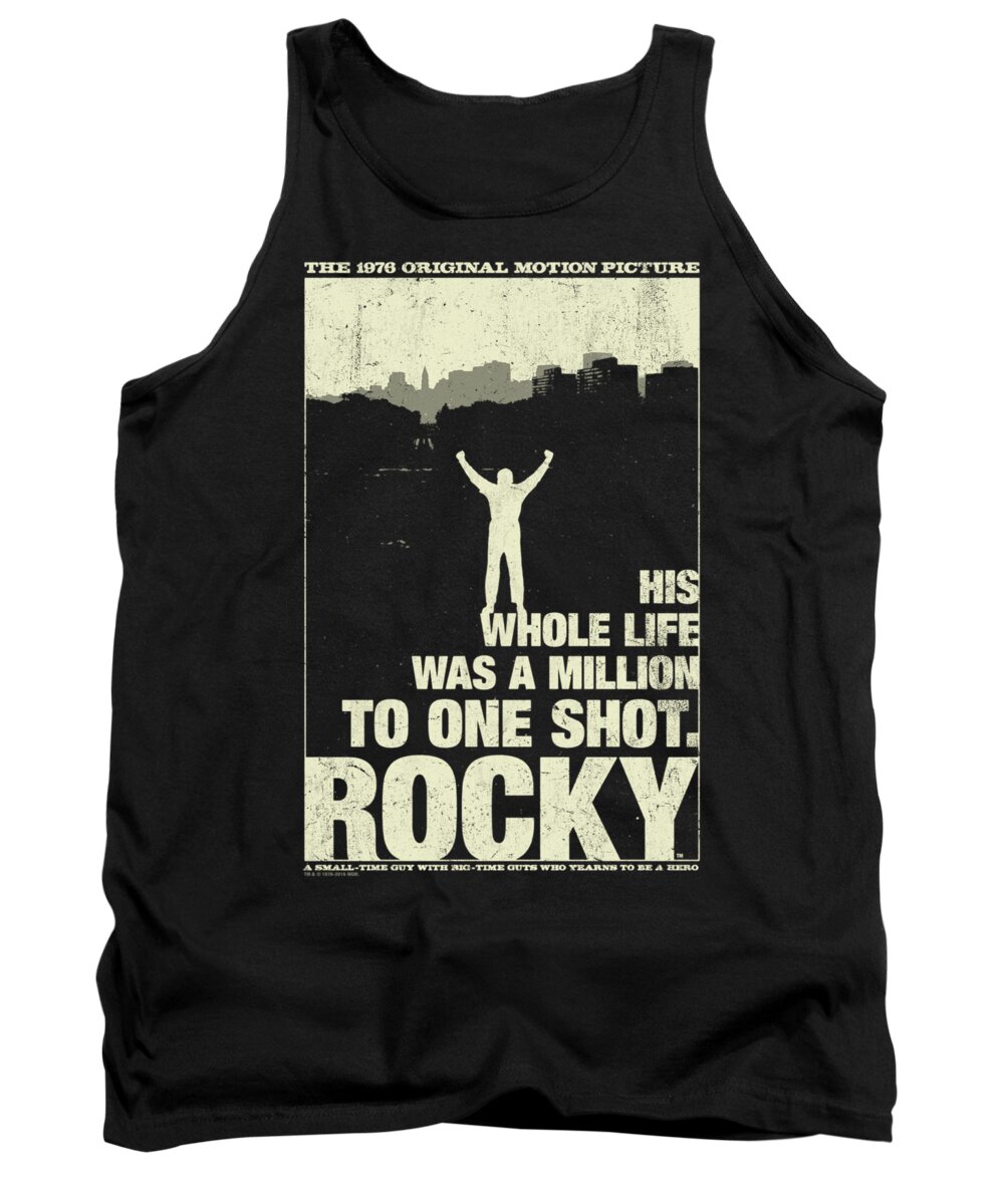  Tank Top featuring the digital art Rocky - Silhouette by Brand A