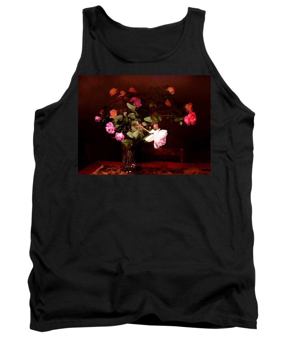 Roses Tank Top featuring the photograph Rose Bouquet by Steve Karol