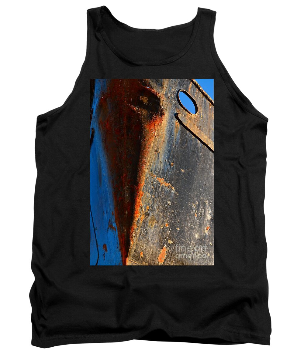 Abstract Tank Top featuring the photograph Rusty Vee by Lauren Leigh Hunter Fine Art Photography