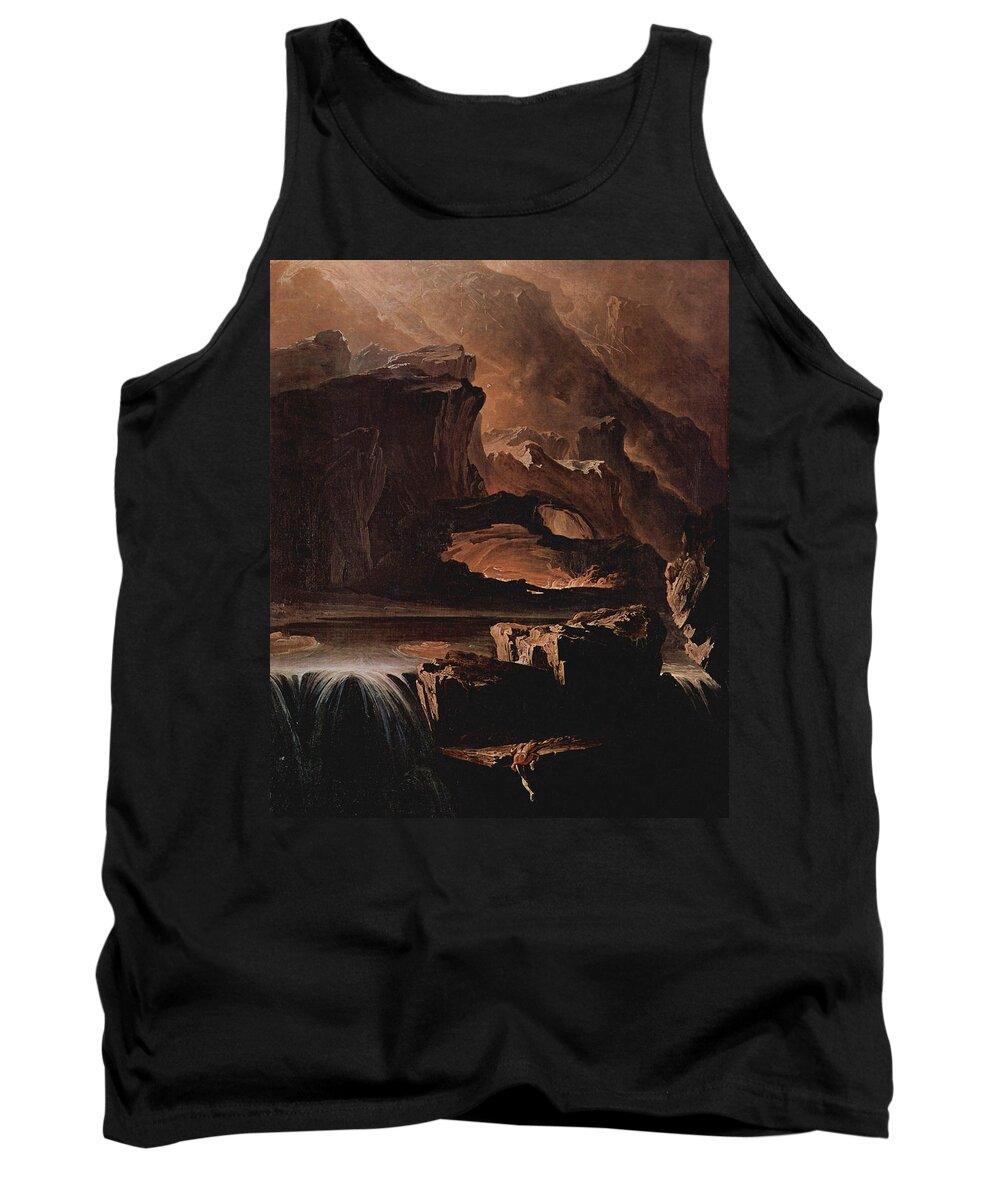 John Martin Tank Top featuring the painting Sadak and the Waters of Oblivion by John Martin