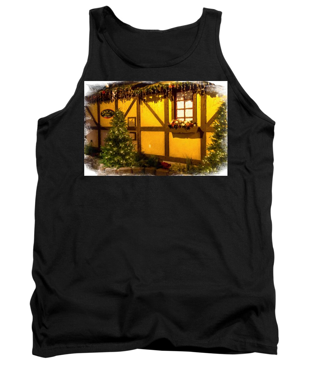 Santa Tank Top featuring the photograph Santa's House by Will Wagner