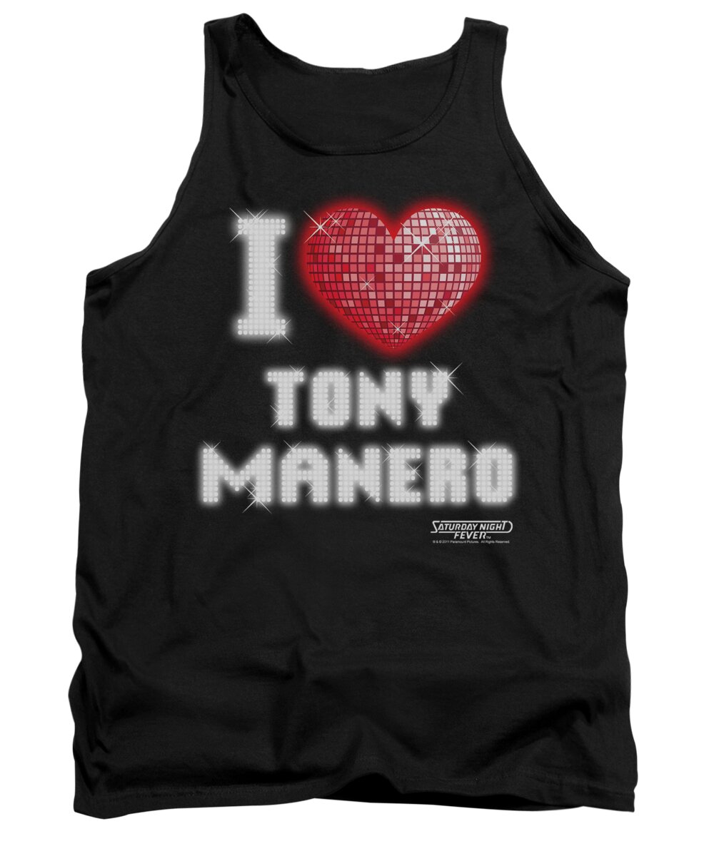 Saturday Night Fever Tank Top featuring the digital art Saturday Night Fever - I Heart Tony by Brand A