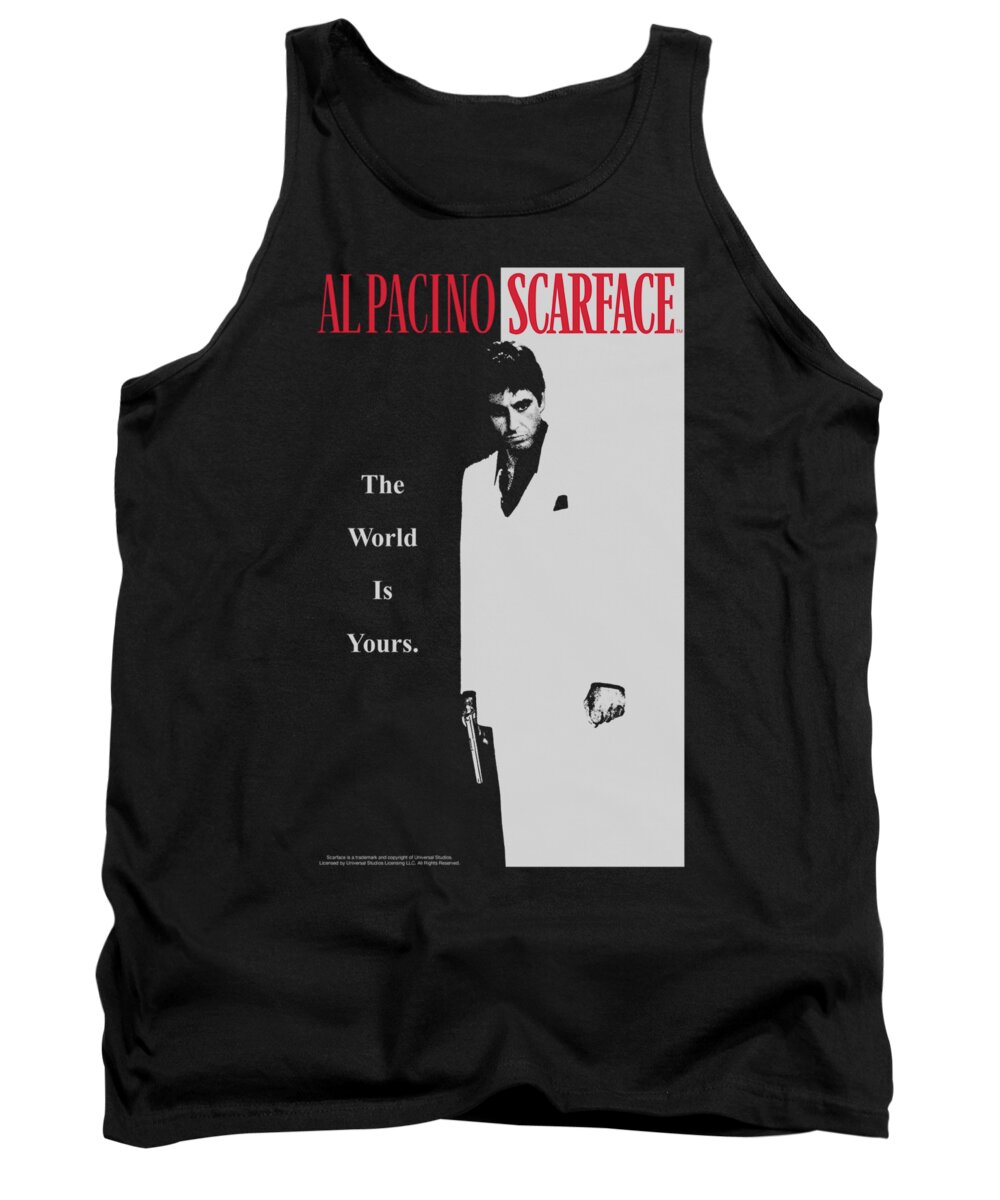 Scareface Tank Top featuring the digital art Scarface - Classic by Brand A