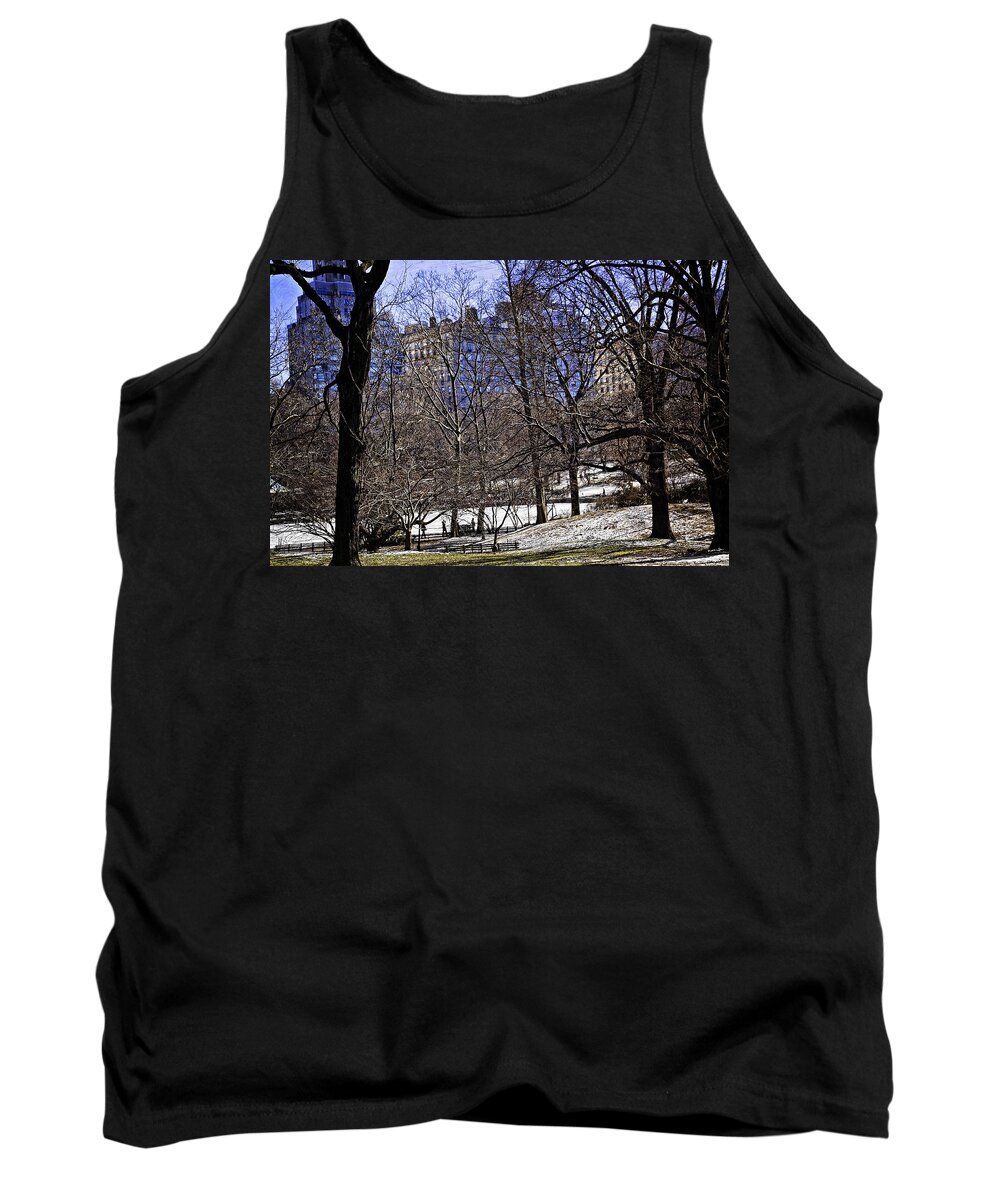 New York City Tank Top featuring the photograph Scene from Central Park - NYC by Madeline Ellis