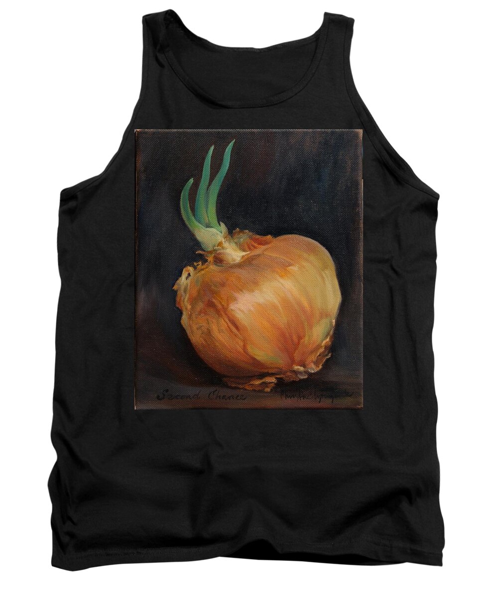 Onion Tank Top featuring the painting Second Chance by Christine Lytwynczuk