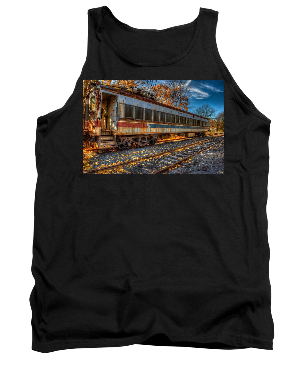 Railroad Car Tank Top featuring the photograph Septa 9125 by William Jobes