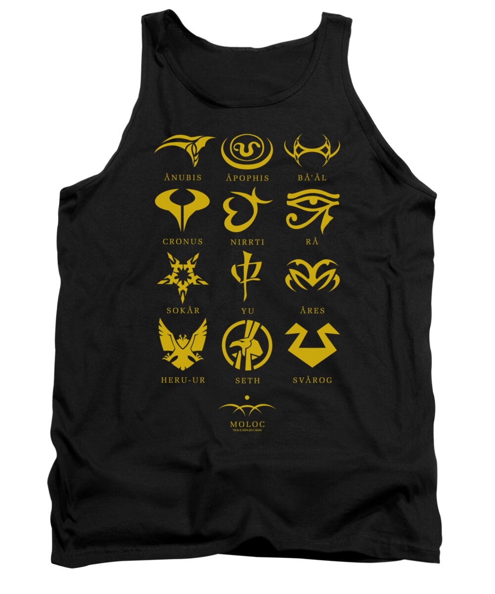  Tank Top featuring the digital art Sg1 - Goa'uld Characters by Brand A