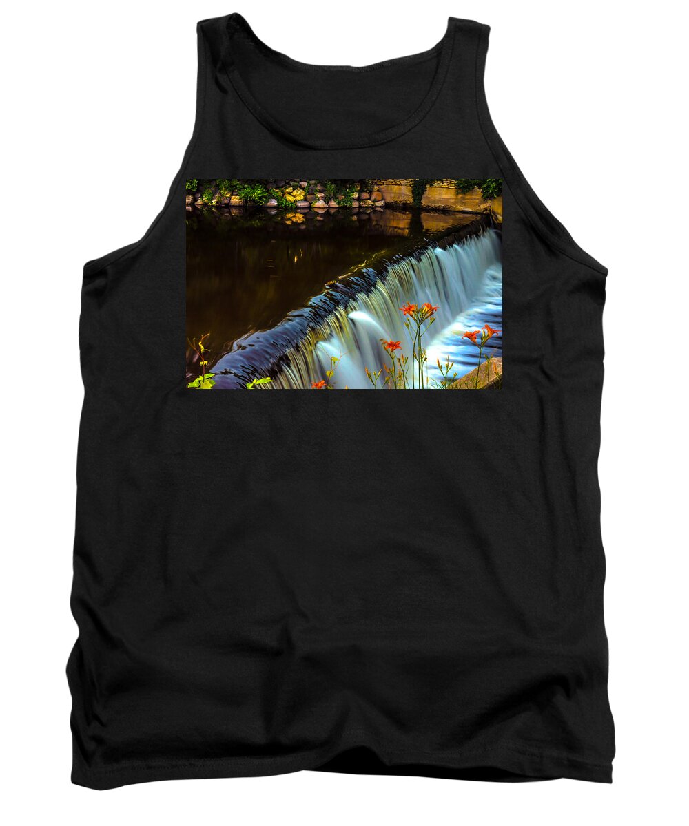 Dam Tank Top featuring the photograph Silk and Flowers by James Meyer