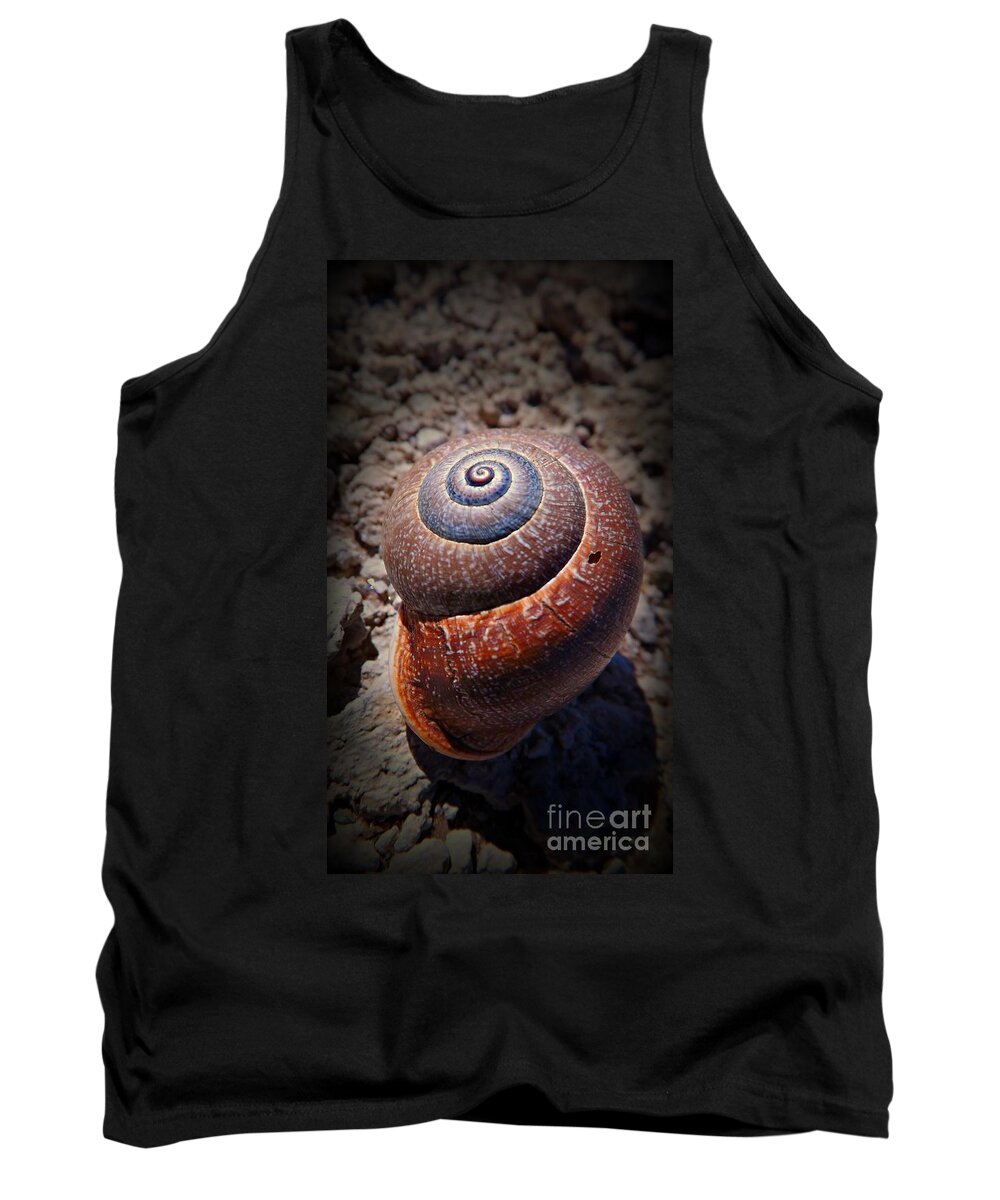 Snail Tank Top featuring the photograph Snail Beauty by Clare Bevan