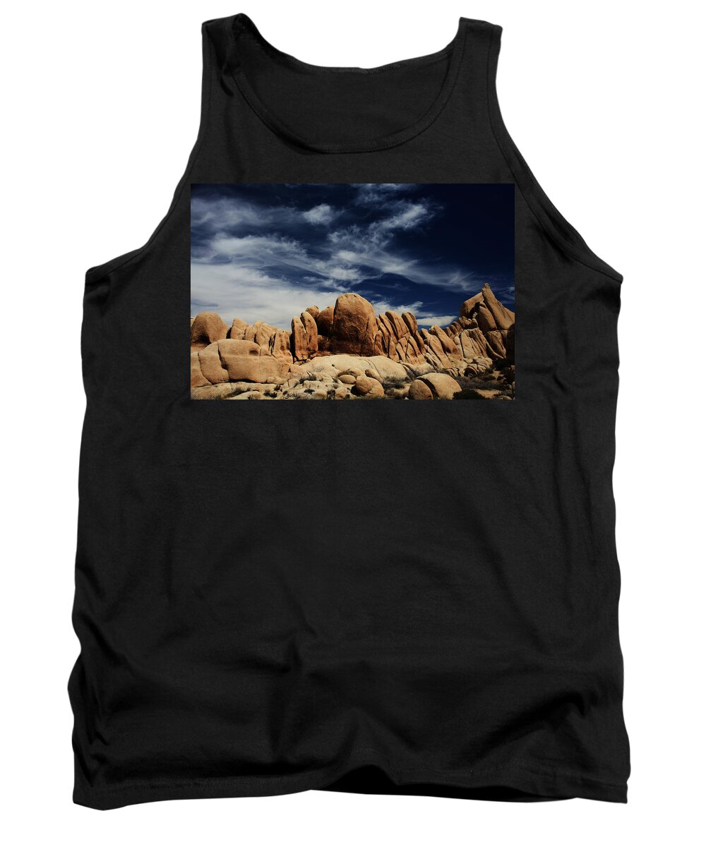 Joshua Tree National Park Tank Top featuring the photograph Songs of Misery by Laurie Search