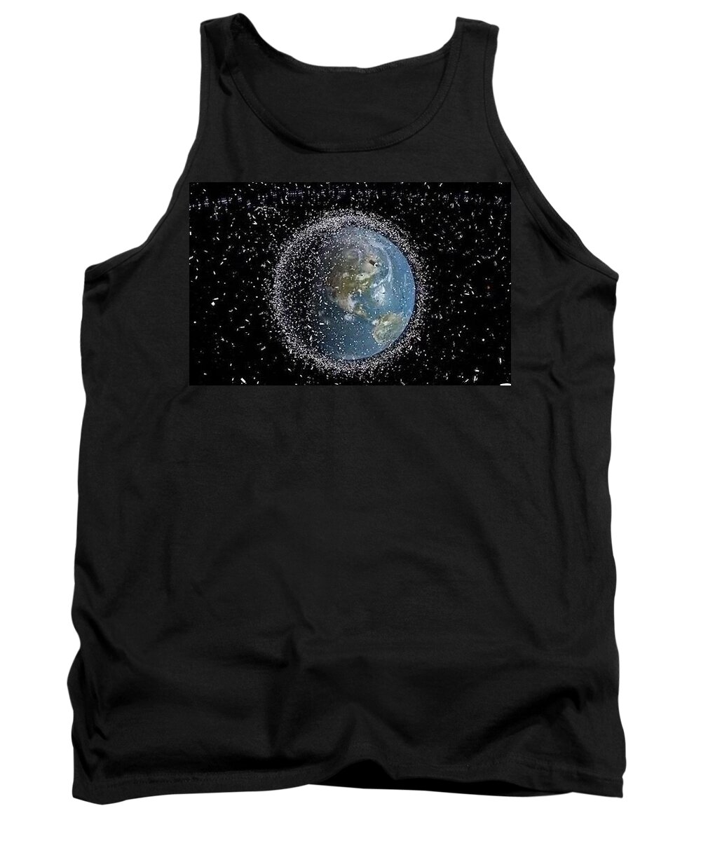 Art Tank Top featuring the photograph Space Junk by Science Source